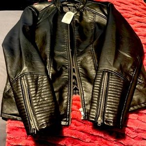 Women leather jacket